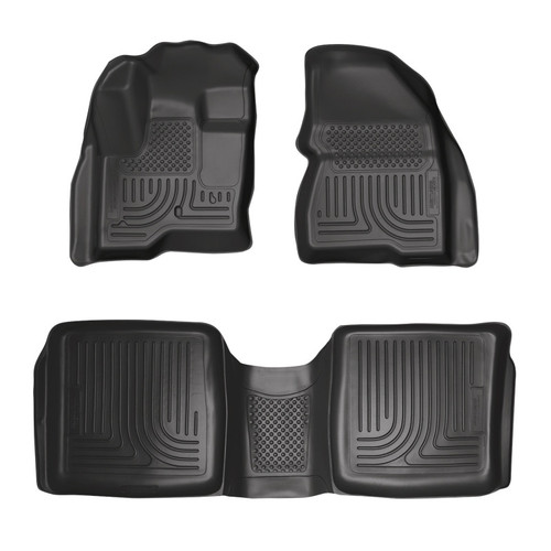 Husky Liners 09-12 Ford Flex/10-12 Lincoln MKT WeatherBeater Combo Black Floor Liners - 98741