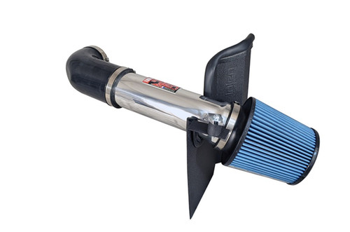 Injen 11-19 Dodge Challenger Hemi 5.7L V8 Wrinkle Black Power-Flow Air Intake System w/Heat Shield - PF5063WB
