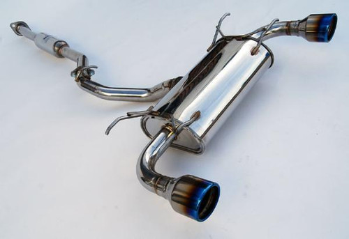 Invidia Subaru BRZ / Scion FRS Q300 w/ Rolled Titanium Tips Cat- Back Exhaust (Blue Edge) - HS12SSTG3T Photo - Primary