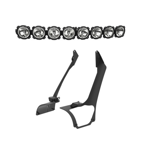 KC HiLiTES 21+ Jeep Wrangler 4xe Gravity LED Pro6 - 50in Light Bar Kit (Light Bar + Overhead Mount) - 91340 Photo - Primary