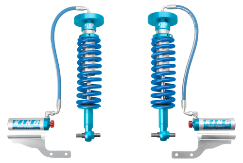 King Shocks 2015+ Ford F150 4WD Front 2.5 Dia Remote Reservoir Coilover w/Adjuster (Pair) - 25001-367A Photo - Primary