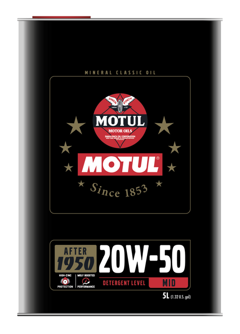 Motul 20W50 Classic Performance Oil - 4x5L - 110622 Photo - Primary