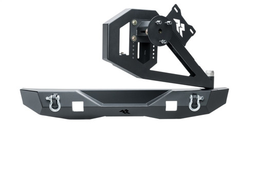 Rugged Ridge 07-18 Jeep Wrangler (JK/JKU) XOR Rear Bumper w/Swing Out Tire Carrier - Tex. Blk - 11541.25 Photo - Unmounted