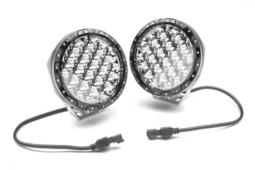 Rugged Ridge Universal 7in. Round LED Driving Light - Pair - 15209.15 Photo - Unmounted