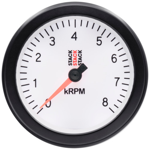 Autometer Stack Sport 88mm 0-8K RPM Tachometer - White - ST100-08W User 4