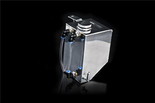 Weapon R Universal Catch Tank 24 fl oz (Stealth Black) Top Outlet Aluminum Coolant Overflow Tank - 826-111-109 Photo - Primary