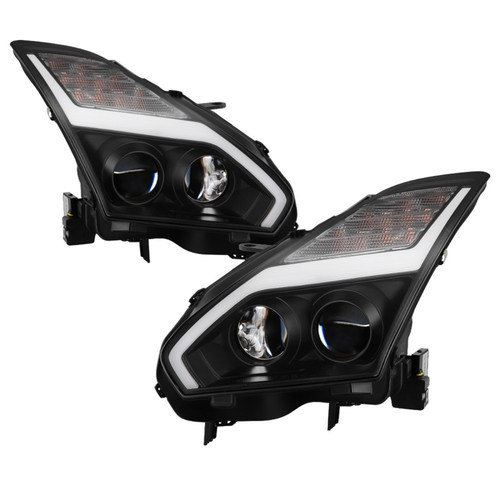 xTune 08-13 Infiniti G37 Coupe LED Tube Style Tail Lights - Black Smoked (ALT-JH-IG37-2D-LBLED-BSM) - 9048579