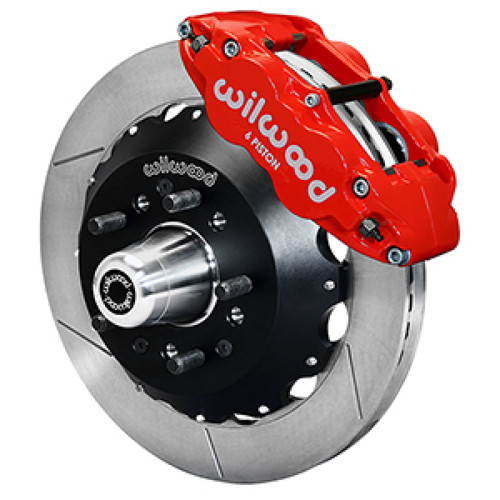 Wilwood 55-57 Chevy Bel Air Superlite 6R Kit, 5 x 4.50in/4.75in Hub - 12.88in Slotted - Red - 140-16908-R User 1