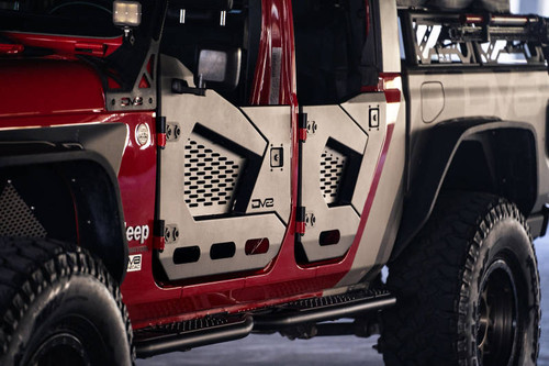 DV8 Offroad 18-22 Jeep Wrangler JL/JT Spec Series Half Doors - Front Set - HDJL-02F Photo - Unmounted