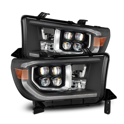 AlphaRex 07-13 Toyota Tundra / 08-17 Sequoia NOVA LED Proj HL Black w/Actv Light Seq. Sig + DRL - 880818 Photo - Primary