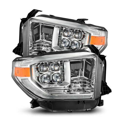 AlphaRex 14-21 Toyota Tundra NOVA LED Proj HL Chrome w/Actv Light & Seq. Sig + Switchback DRL - 880831 Photo - Primary