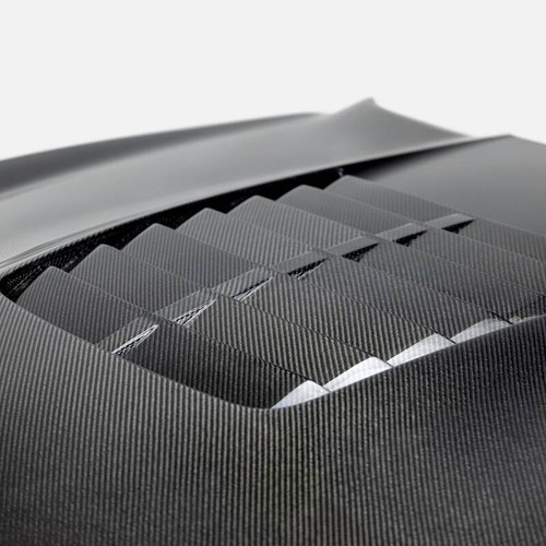 Anderson Composites 15-20 Ford Mustang Shelby GT350/GT350R Type GT5 Double Sided Carbon Fiber Hood - AC-HD15FDMU350-GT5-DS User 1
