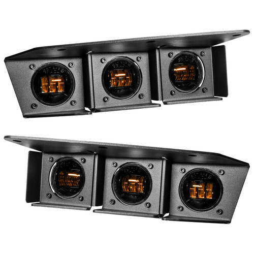 Oracle High 21-22 Ford Bronco Triple LED Fog Light kit for Steel Bumper - 5890-005 Photo - Primary