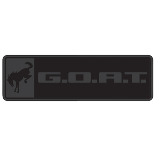 Ford Racing Bronco/Bronco Sport G.O.A.T. Badge - Black/Black - M-1447-GOATBLK Photo - Primary