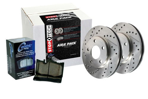 Sport Axle Pack, Drilled & Slotted, Rear - 978.35012R Photo - Primary