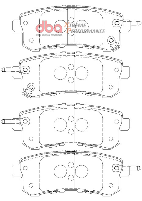 DBA 11-13 Infiniti QX56 (Rear Rotor) XP Performance Rear Brake Pads - DB2244XP Photo - out of package