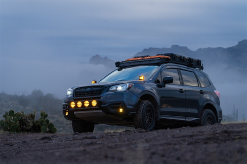 Rigid Industries D-SS Spot w/ Amber PRO Lens (Pair) - 262214 Photo - Mounted