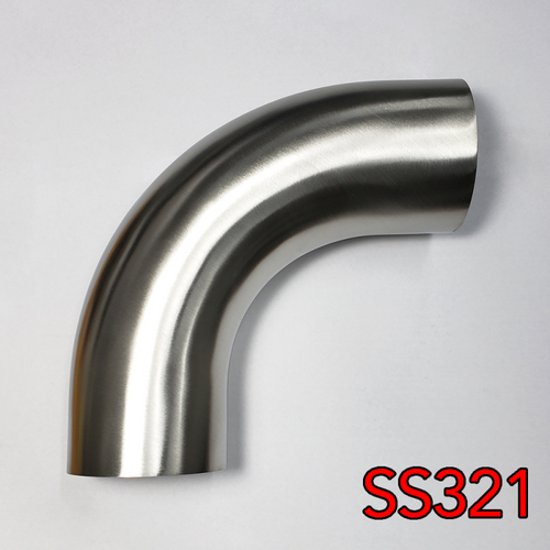 Stainless Bros 4in SS321 90 Deg Mandrel Bend Elbow - 1.5D Radius 16GA/.065in Wall (No Leg) - 701-10256-3150 User 1