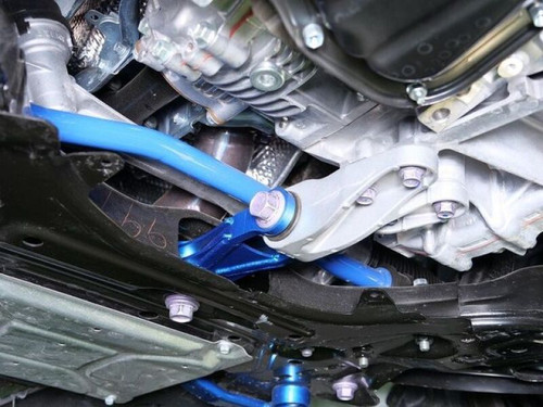 Cusco Engine Pitching Stopper w/ HD Rubber Bushing Steel Construction Blue 2023+ Toyota GR Corolla - 1C7 911 PS User 1