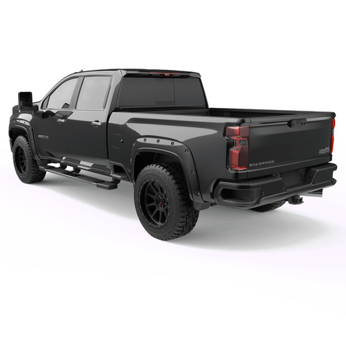 EGR 20-23 Chevrolet Silverado 2500Hd/3500Hd Traditional Bolt-On Look Fender Flares Black Set Of 4 - 791884-GBA Photo - Mounted