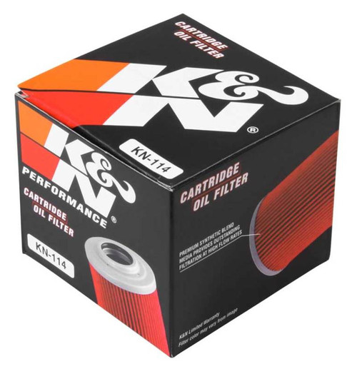 K&N Oil Filter Powersports Cartridge Oil Filter - KN-114 Photo - in package