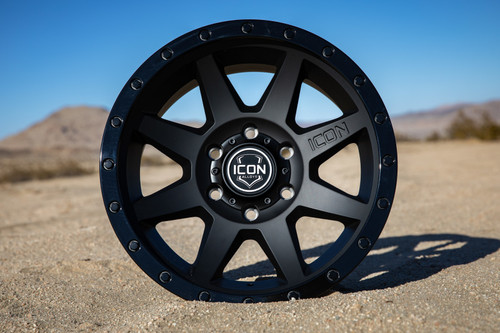 ICON Rebound 17x8.5 6x5.5 0mm Offset 4.75in BS 106.1mm Bore Double Black Wheel - 1817858347DB Photo - lifestyle view