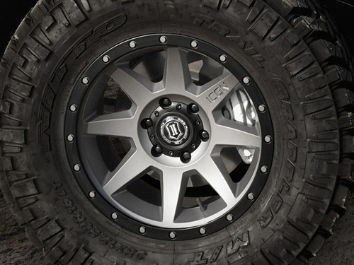 ICON Alloys Lug Nut Kit Black - 1/2in - 24 Lug Nuts w/ Key - 89122024B Photo - Mounted