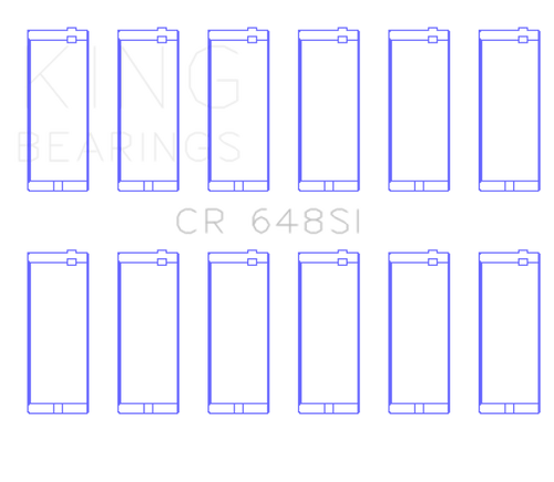 King Jeep 232CI/242CI/248CI / Rambler 232CI (Size .040) Connecting Rod Bearing Set - CR648SI040 Photo - Primary