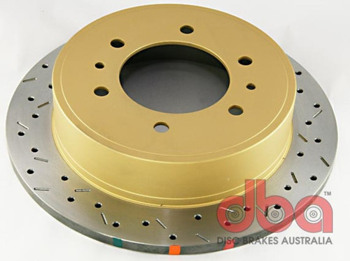 DBA 06-10 Hummer H3 Rear 4000 Series Drilled & Slotted Rotor - 42055XS Photo - Primary