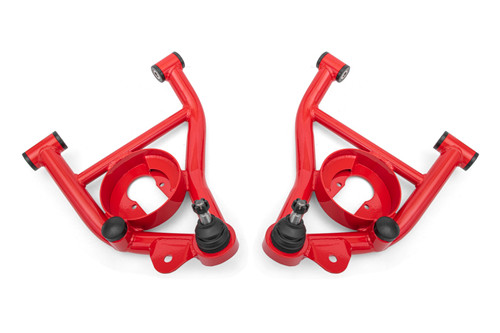 BMR 82-92 GM F-Body Non-Adj Lower A-Arms Delrin Bushings Spring Pocket - Red - AAL331R Photo - Primary