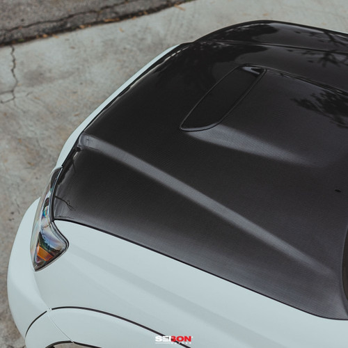 Seibon 05-11 Toyota Tacoma TR-Style Carbon Fiber Hood - HD05TYTA-TR User 1