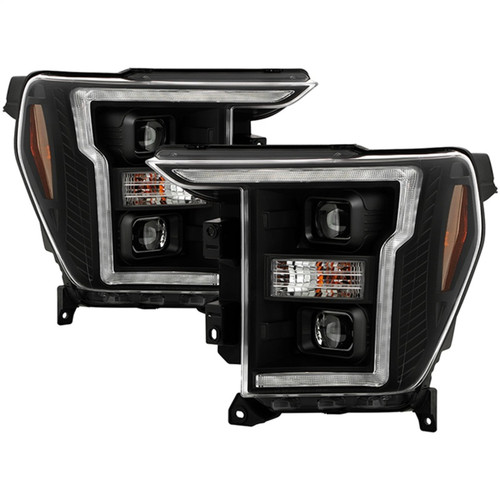 Spyder Signature 20-21 Ford F150 (Halogen Model) Proj. Headlights - Black (PRO-YD-FF15021HALSI-BK) - 5088703 Photo - Primary