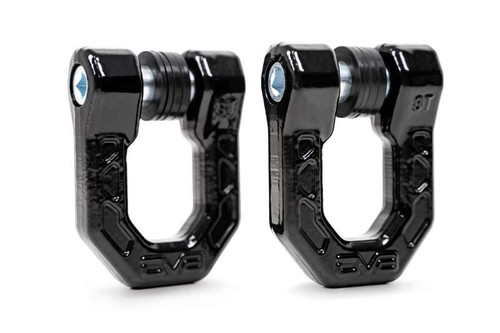 DV8 Offroad Elite Series D-Ring Shackles - Pair (Black) - UNSK-01BL Photo - Unmounted