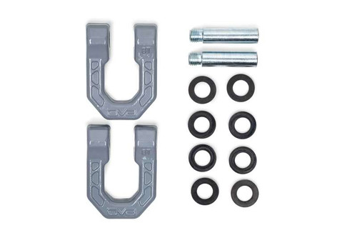 DV8 Offroad Elite Series D-Ring Shackles - Pair (Gray) - UNSK-01GR Photo - Unmounted