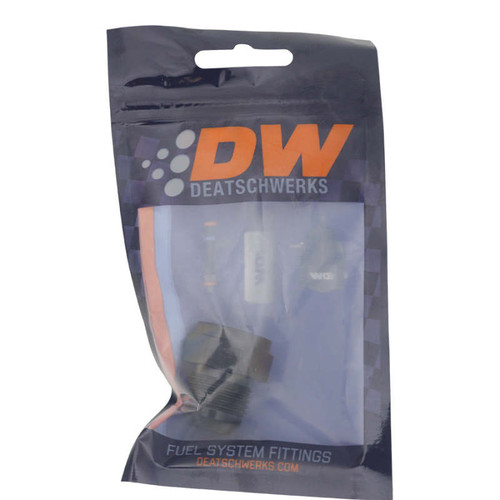 DeatschWerks 8AN Female Flare to 10AN Male Flare Expander - Anodized Matte Black - 6-02-0223-B Photo - lifestyle view