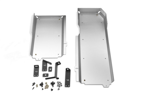 Rugged Ridge 18-23 Jeep Wrangler JLU 4dr Alum. Skid Plate for Gas Tank/Exhaust - Tex. Blk - 18003.53 Photo - Unmounted