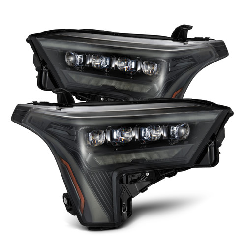 AlphaRex 22-23 Toyota Tundra NOVA-Series Headlights Alpha-Black w/Amber DRL - Req 810029 OR 810030 - 880871 Photo - Primary