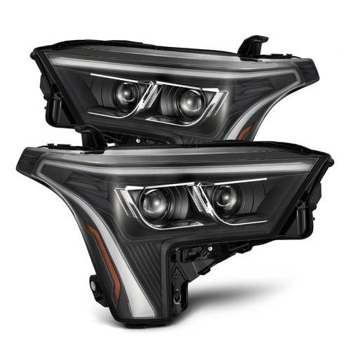 AlphaRex 22-23 Toyota Tundra LUXX-Series Headlights Black w/Amber DRL - Req 810029 OR 810030 - 880874 Photo - Primary