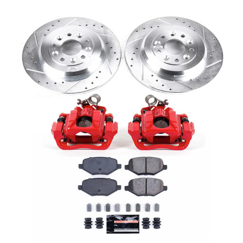 Power Stop 10-19 Lincoln MKT Rear Z23 Evolution Kit w/Calipers - KC8846A Photo - Primary