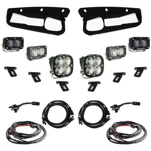 Baja Designs 21-22 Ford Bronco w/Steel Bumper S2 SAE Sportsmen Fog Pocket Light Kit - Clear - 448174 User 1