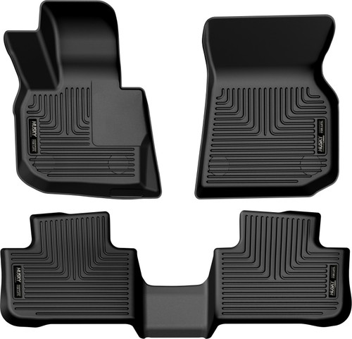 Husky Liners 18-23 BMW X3 Weatherbeater Black Front & 2nd Seat Floor Liners - 95911 Photo - Primary