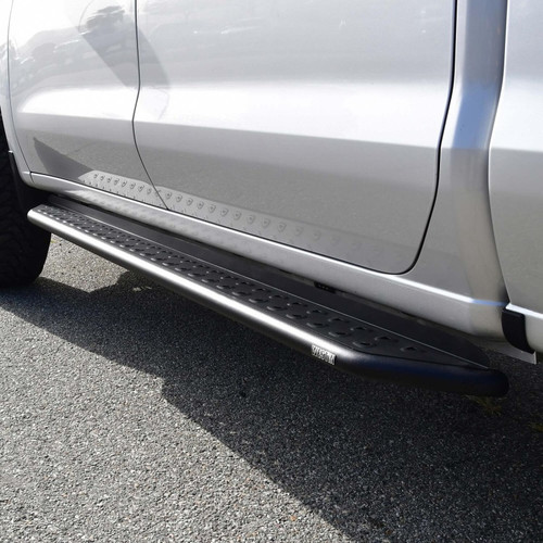 Westin 19-23 Chevrolet/GMC Silverado/Sierra 1500 Crew Cab Outlaw Nerf Step Bars - 28-31275 Photo - Mounted