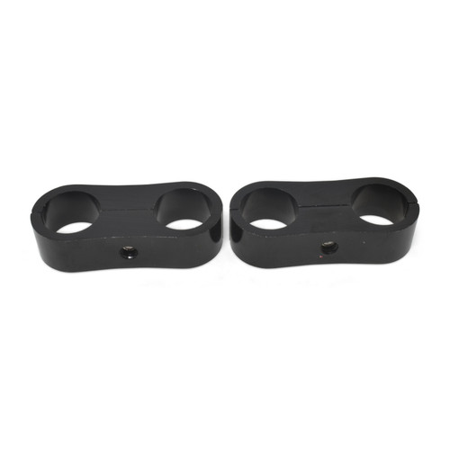 Russell Hose Separator For -10 Braided Hose - Black Anodize (2 Pack) - 654323 Photo - out of package