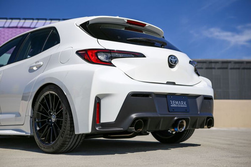 Remark 2023+ Toyota GR Corolla Elite Spec Cat-Back Exhaust w/ Outer Polished & Center Burned TI Tips - RK-C3076T-05 User 1
