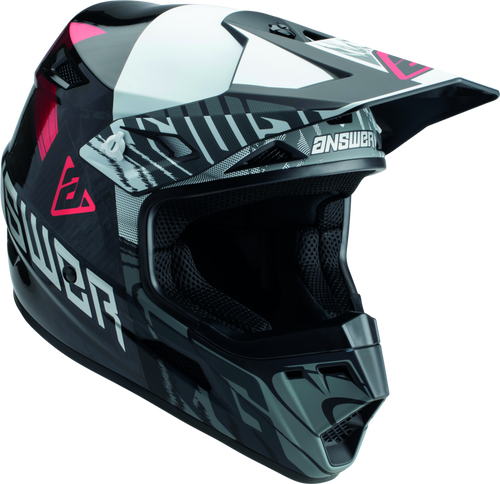 Answer AR3 Ronin Helmet Black/White/Crimson - 2XL - 447714 User 3
