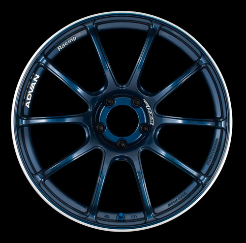 Advan RZII 18x10.5 +15 5-114.3 Racing Indigo Blue Wheel - YAZ8L15EE Photo - Primary