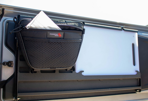 Fishbone Offroad  Tailgate Table - Black - FB21358 Photo - lifestyle view