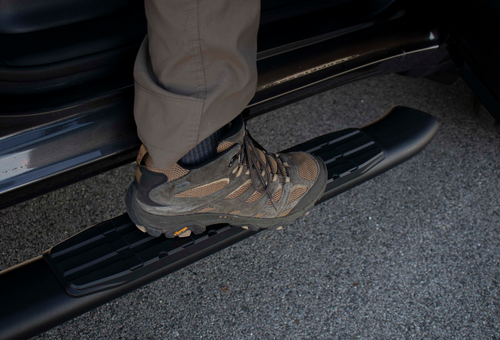 Fishbone Offroad 2019+ Dodge Ram 1500 Crew Cab Oval Side Steps - Black Textured - FB21376 Photo - lifestyle view