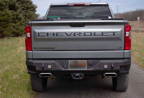 Fishbone Offroad 19-22 Chevy Silverado 1500 Rockfish Rear Bumper - Black Texture - FB22394 Photo - lifestyle view