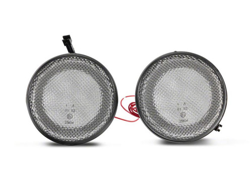 Raxiom 07-18 Jeep Wrangler JK Axial Series LED Turn Signals w/ Halo- Clear - J127016 Photo - Close Up
